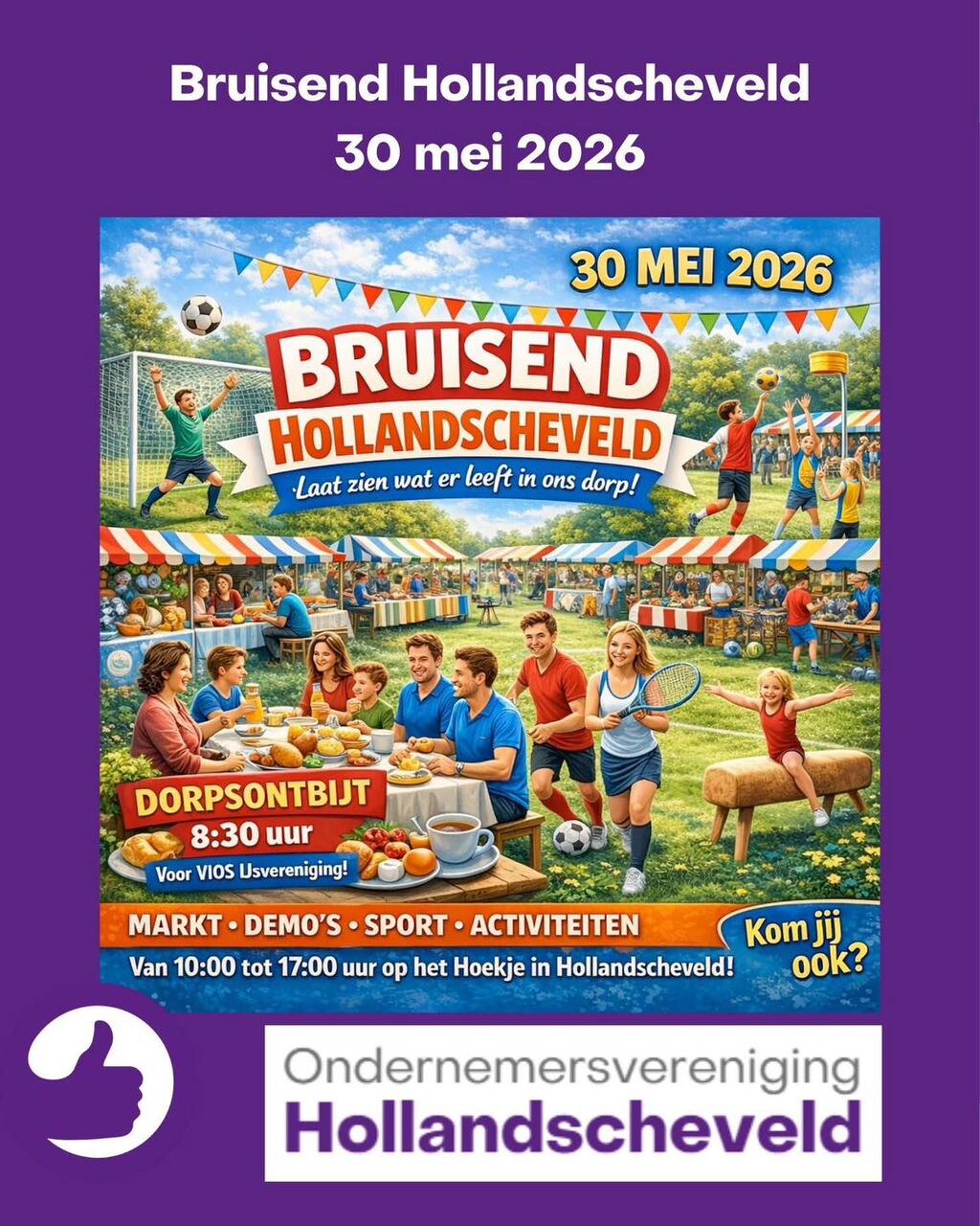 Poster Bruisend Hollandscheveld 30 mei 2026